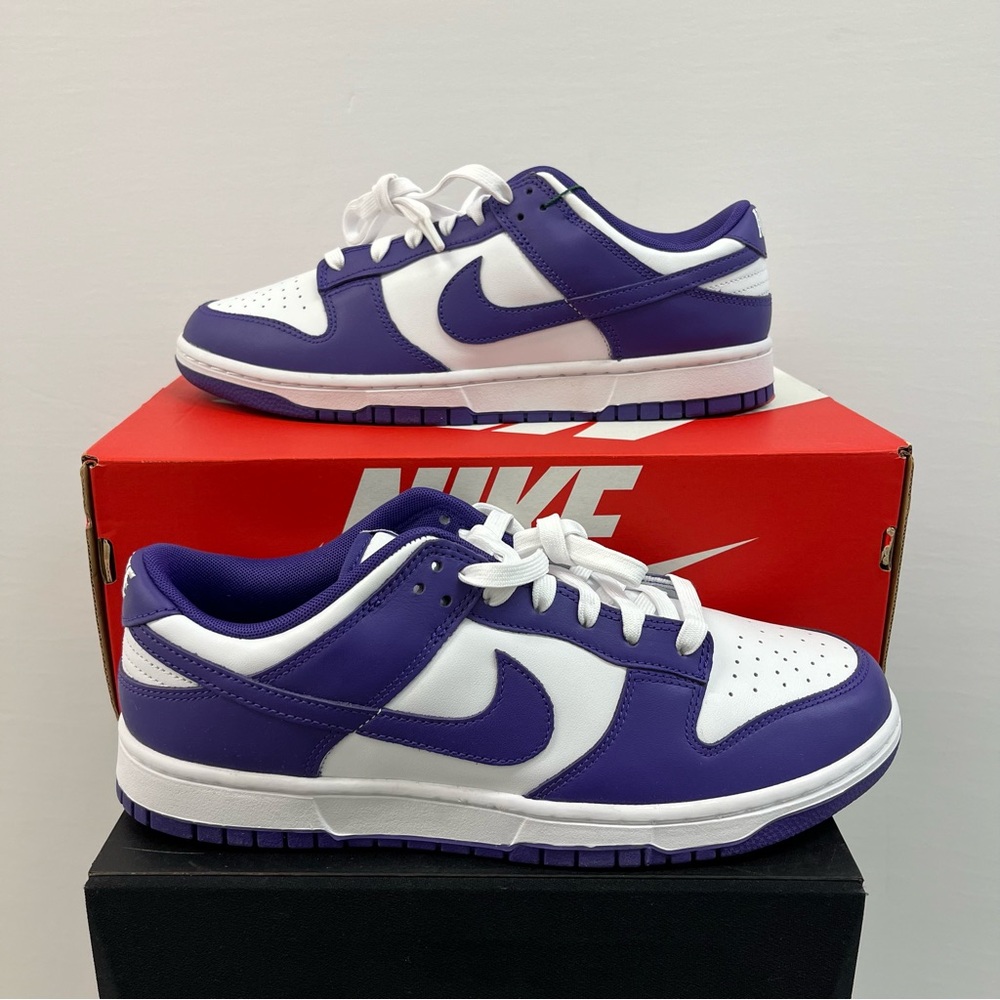 Nike Dunk Low Retro Championship Court Purple Shoes Sneakers (DD1391-104)